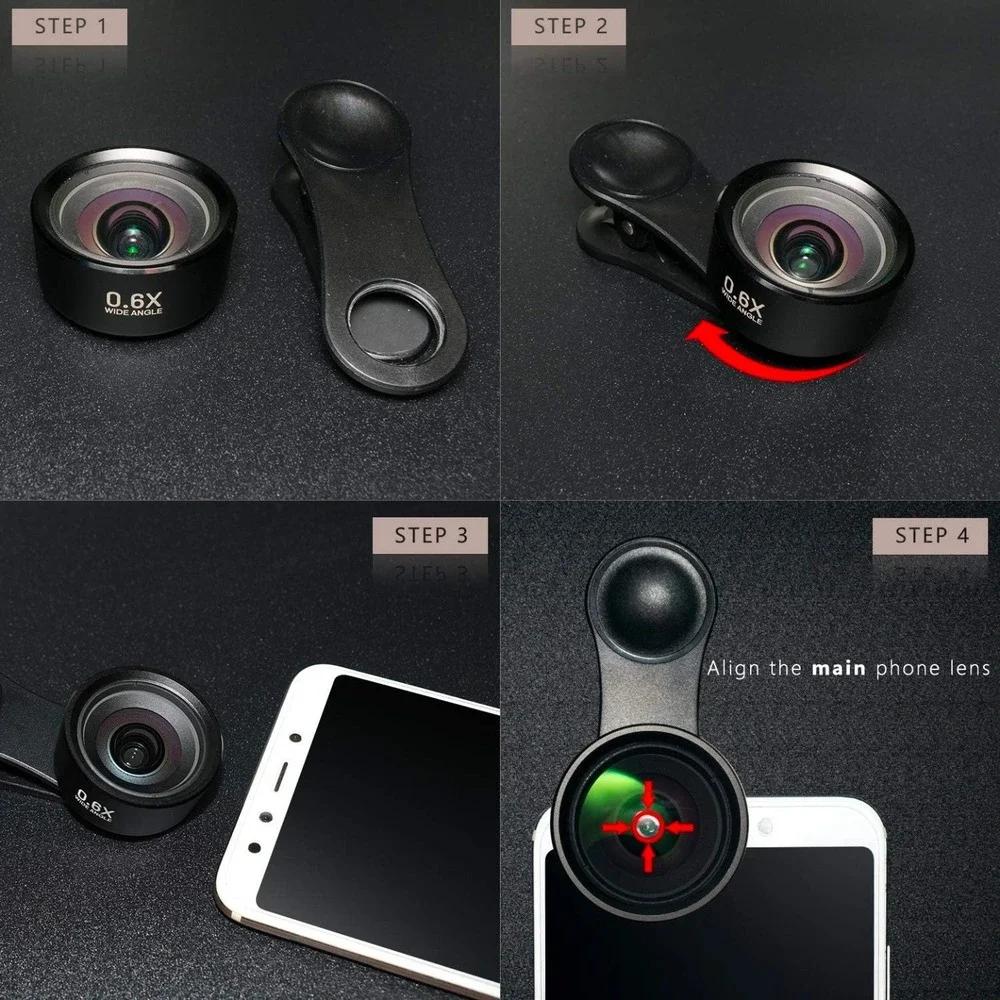 Orangemonkie LENS-MW‎ Phone Lens Kit Unisex OS Black Good 10X Macro 110 Wide